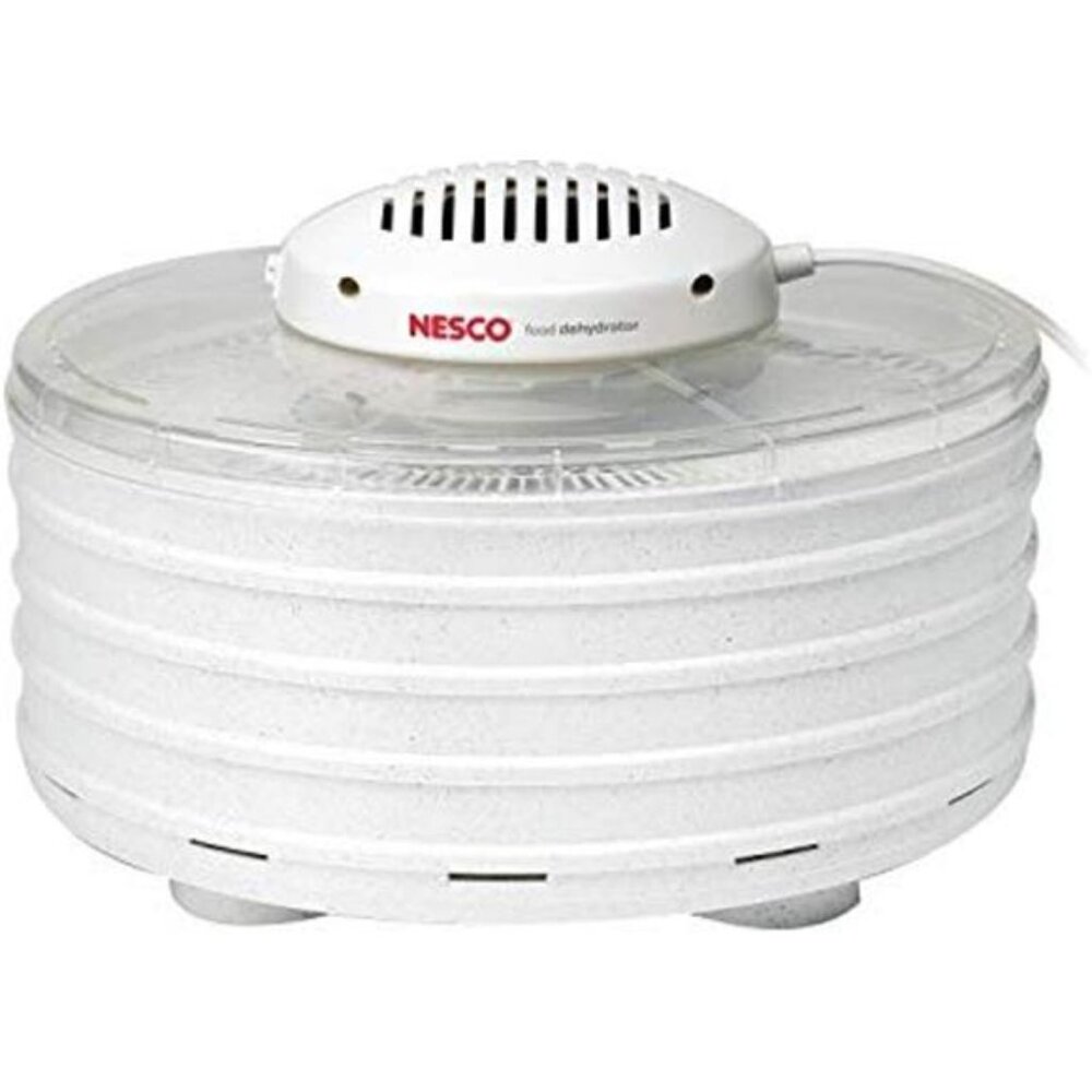 Food Dehydrator, For Snacks, Fruit, Beef Jerky,White/Clear, 4 Trays